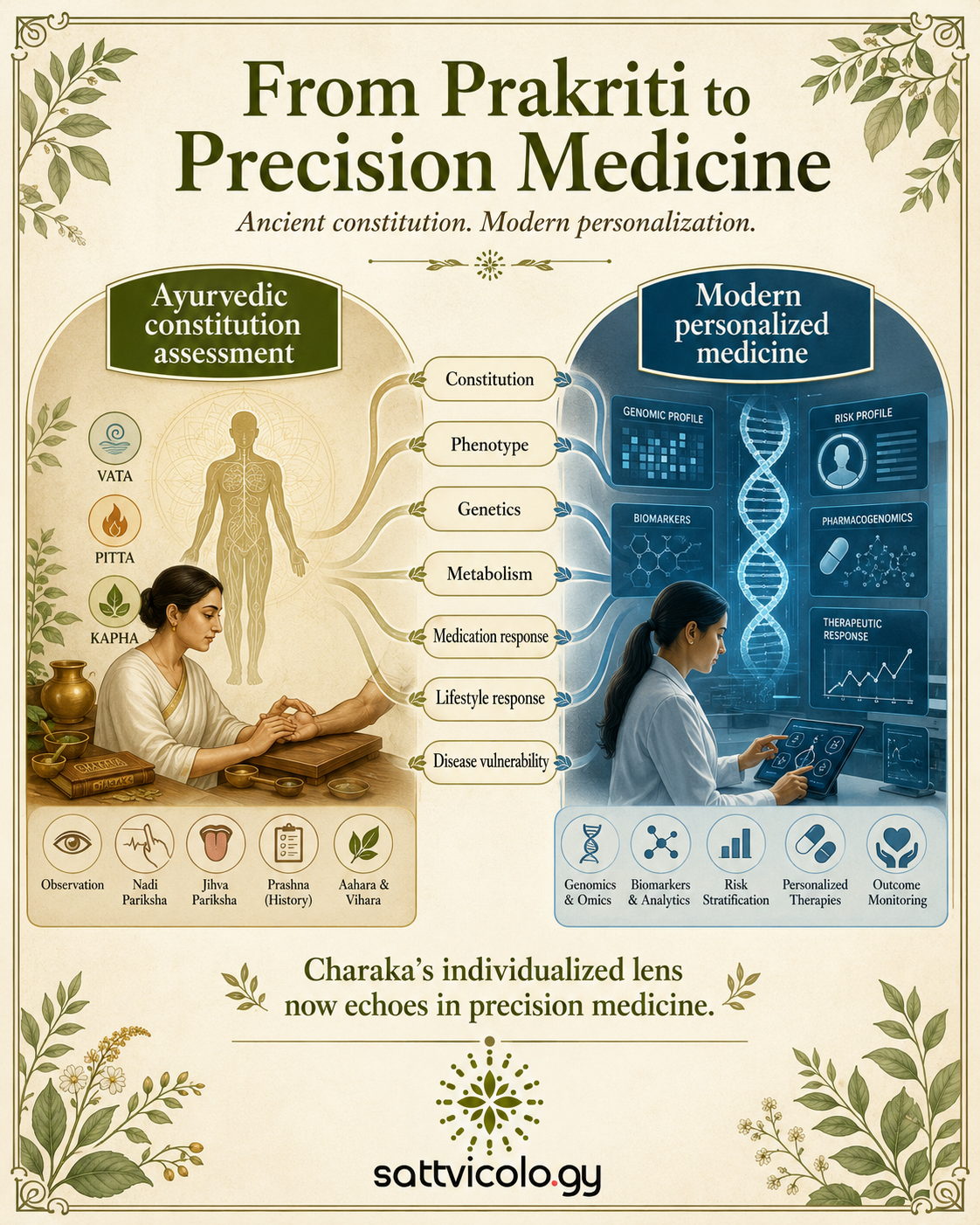 Charaka principles modern science