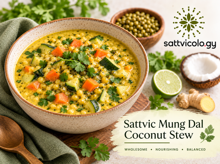 Sattvi mung dal coconut stew